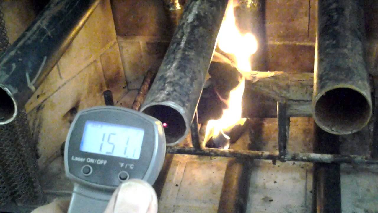 Fireplace heat exchanger - Homemade