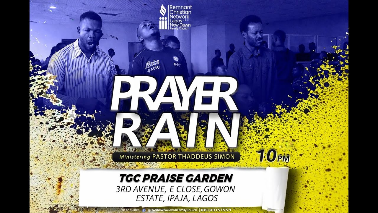 Prayer Rain January 2026: Rev Thaddeus