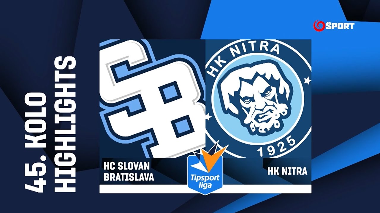 45. kolo: HC Slovan Bratislava - HK Nitra 1:4 (0:0, 0:1, 1:3)