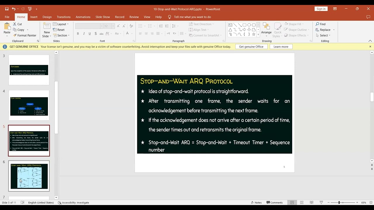 Lec8: Stop and Wait Protocol ARQ