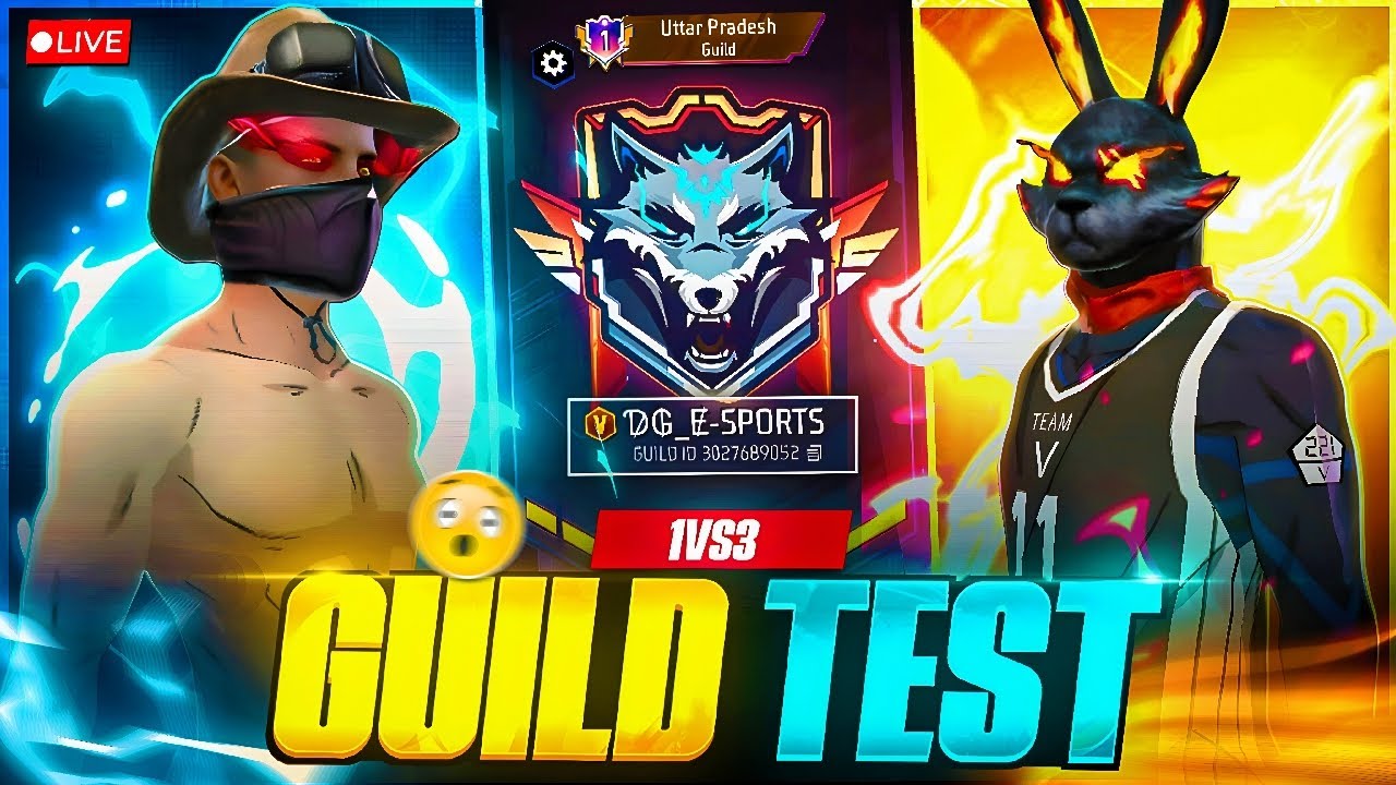 FREE FIRE LIVE GIVEAWAY CUSTOM ROOMS FF LIVE GIVEAWAY & GUILD TEST FREE FIRE LIVE GUILD TESTING