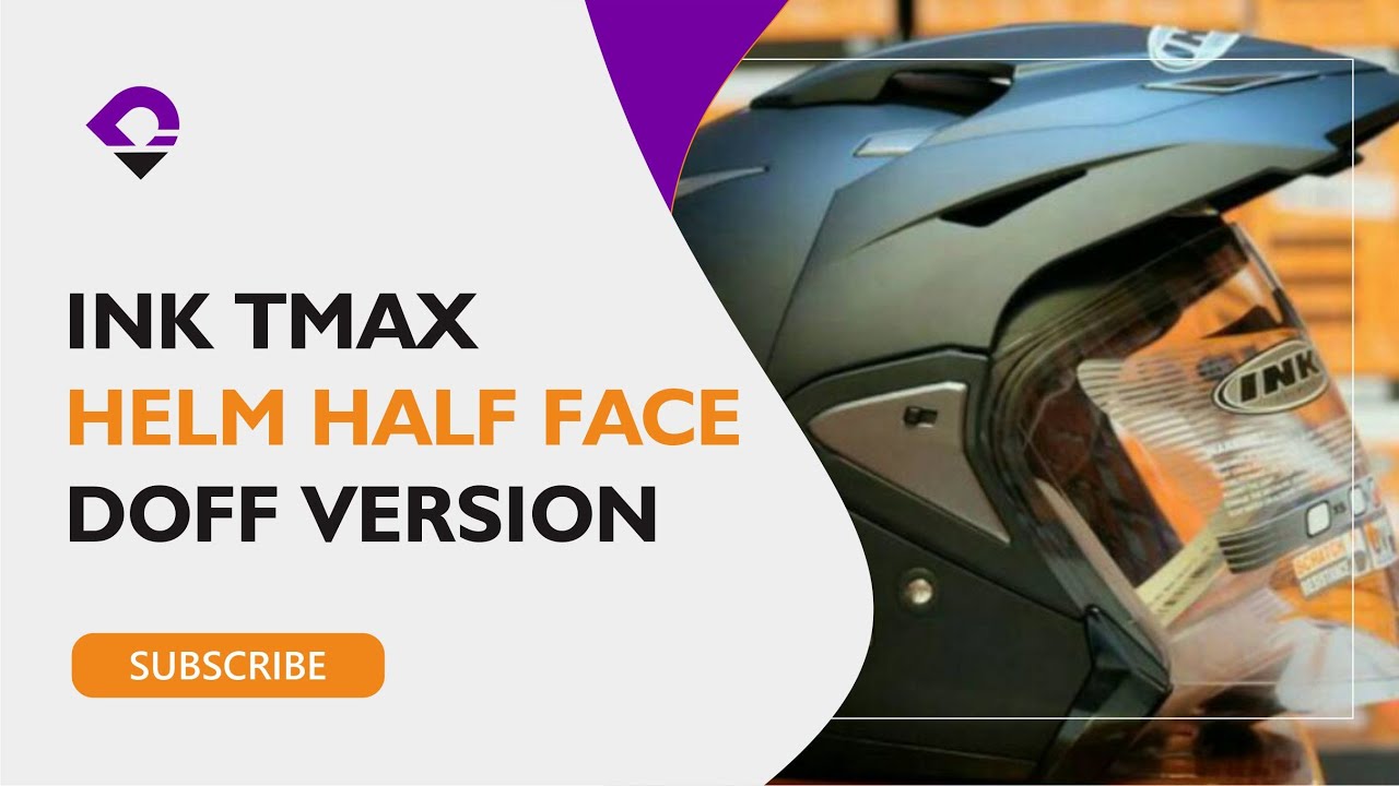 Review Helm Half Face INK TMAX Black Doff