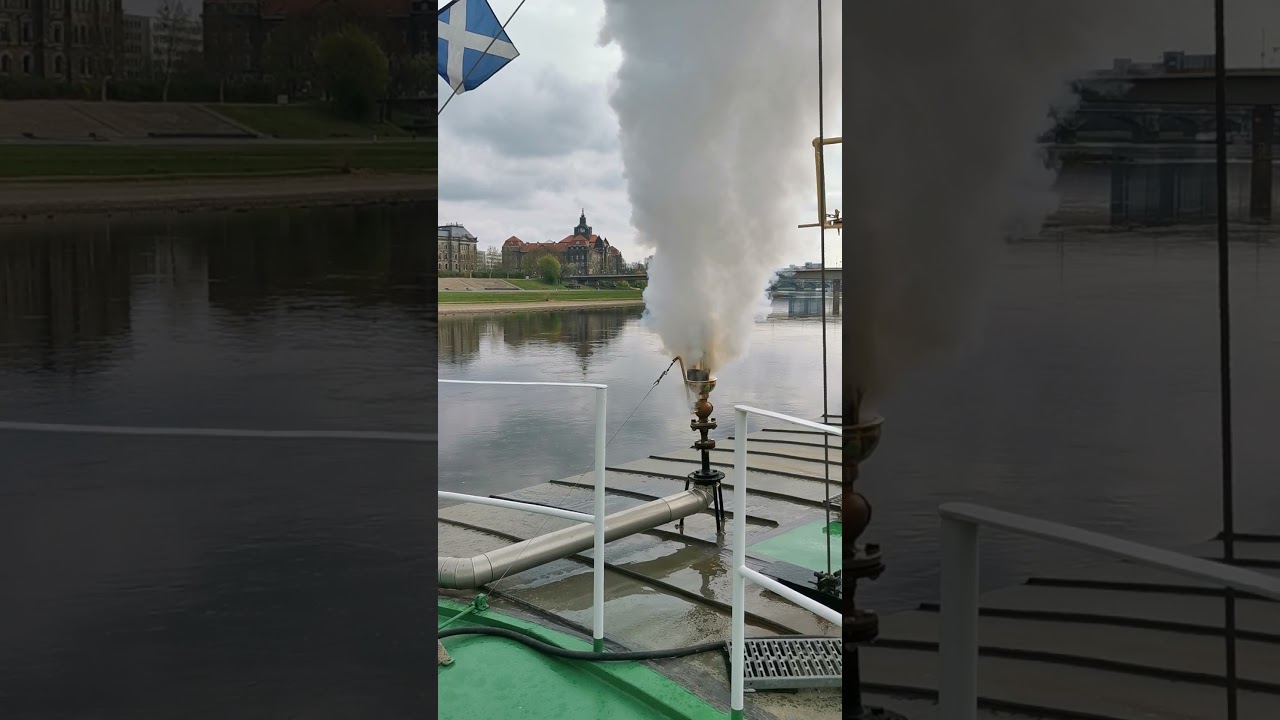 neue Dampfpfeife f&uuml;r den Dampfer Wehlen - der erste Test