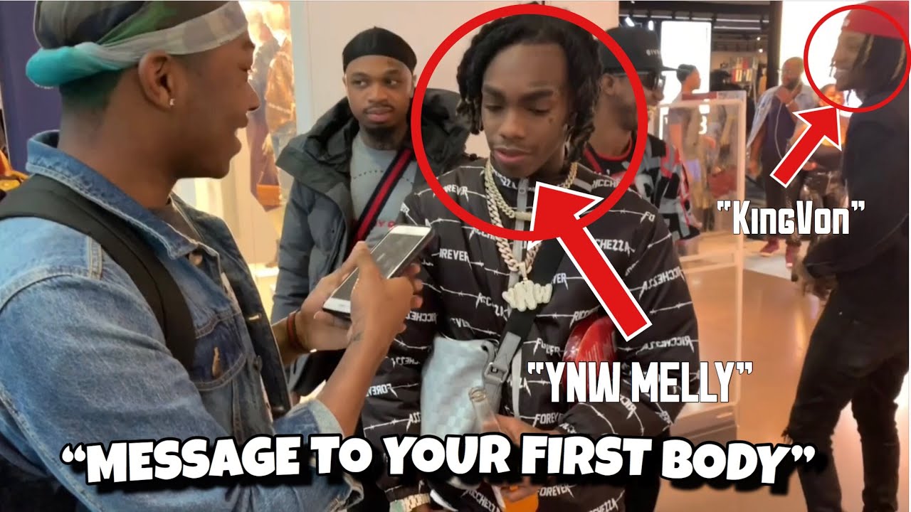 YNW MELLY FT KING VON MESSAGE TO YOUR FIRST BODY?! PUBLIC INTERVIEW (MUST WATCH)‼️#funny