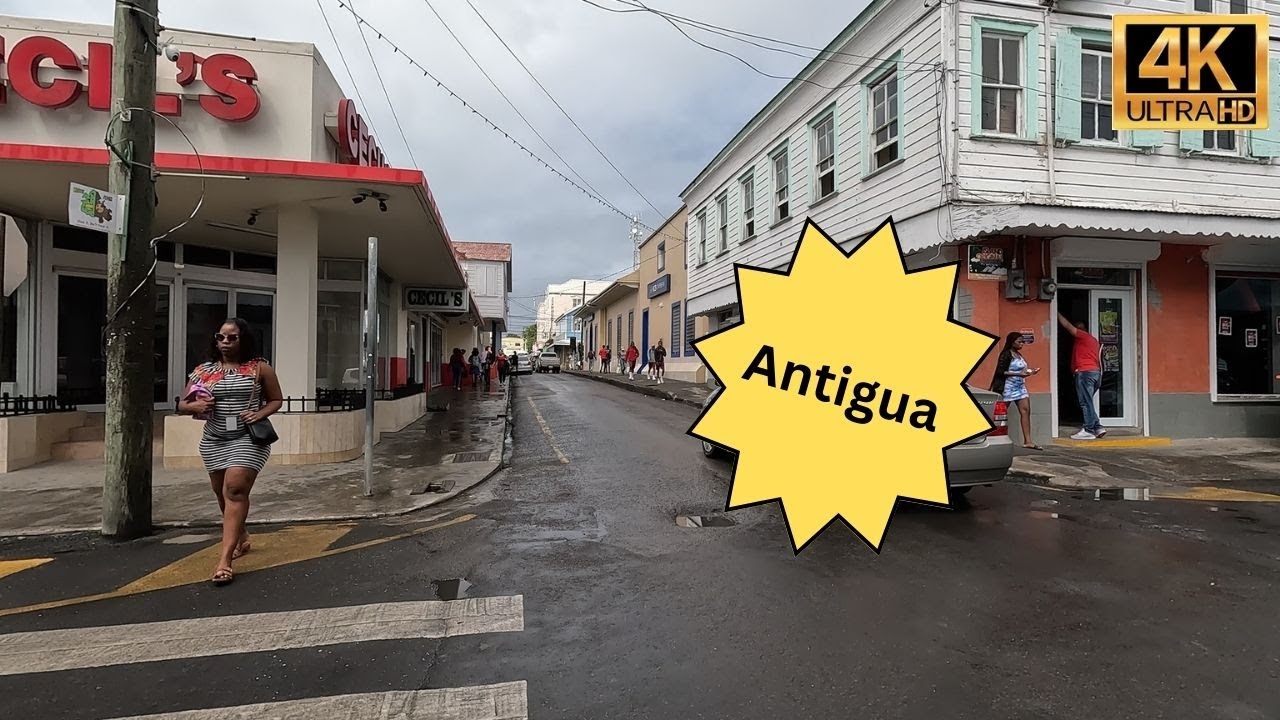 Walking in St. John's, Antigua Neighborhood 1