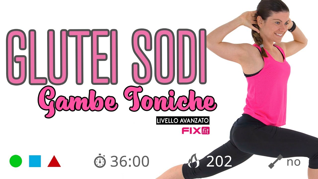 Esercizi Per Gambe Toniche, Glutei Sodi e Addominali! Allenamento GAG Senza Salti