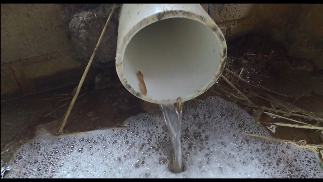 Catching gutters and cutting a swale