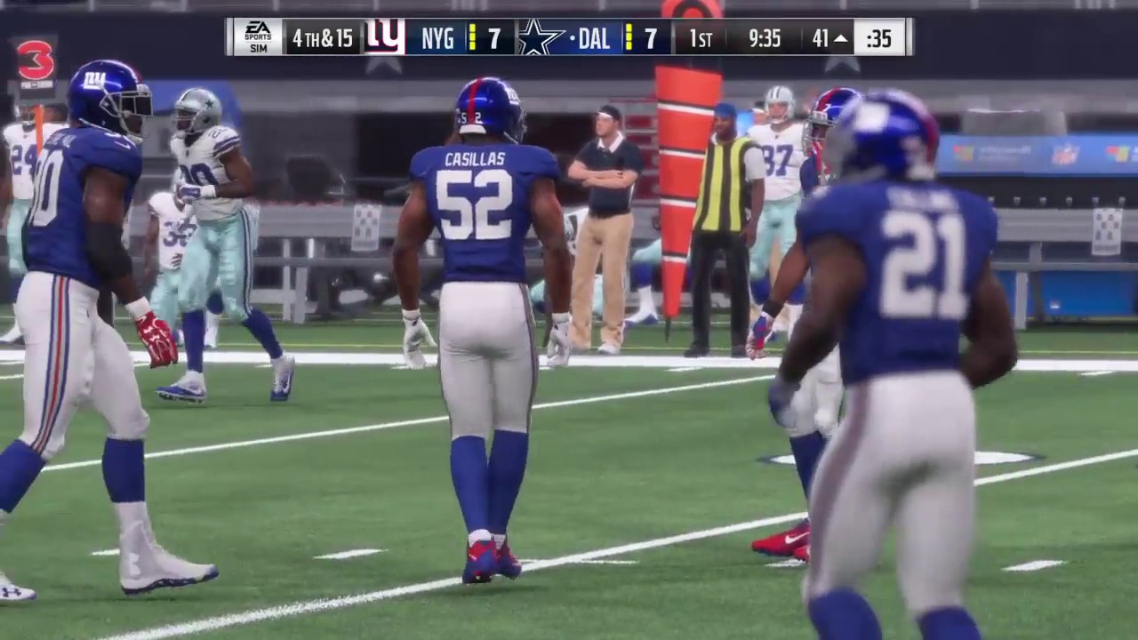 Madden 18 - New York Giants vs Dallas Cowboys - Full Game Simulation Nation
