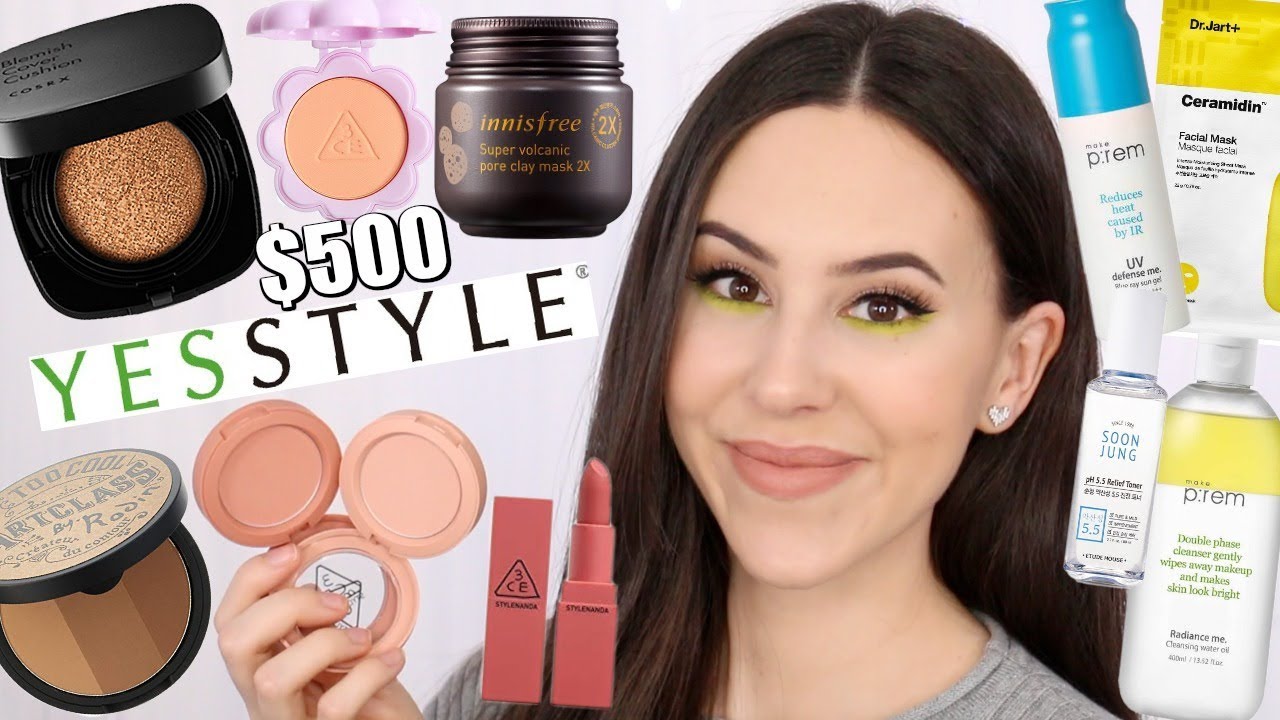 $500 KOREAN/ASIAN MAKEUP/SKINCARE HAUL || YesStyle Haul 2019