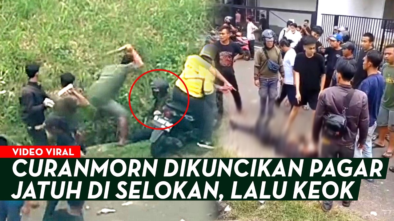 CURANMOR BERSENPI DITABRAK MOTOR‼️MALING APES TERSANGKUT DI TEMBOK‼️INI TAMPANG PARA PELAKU GAGAL 💀