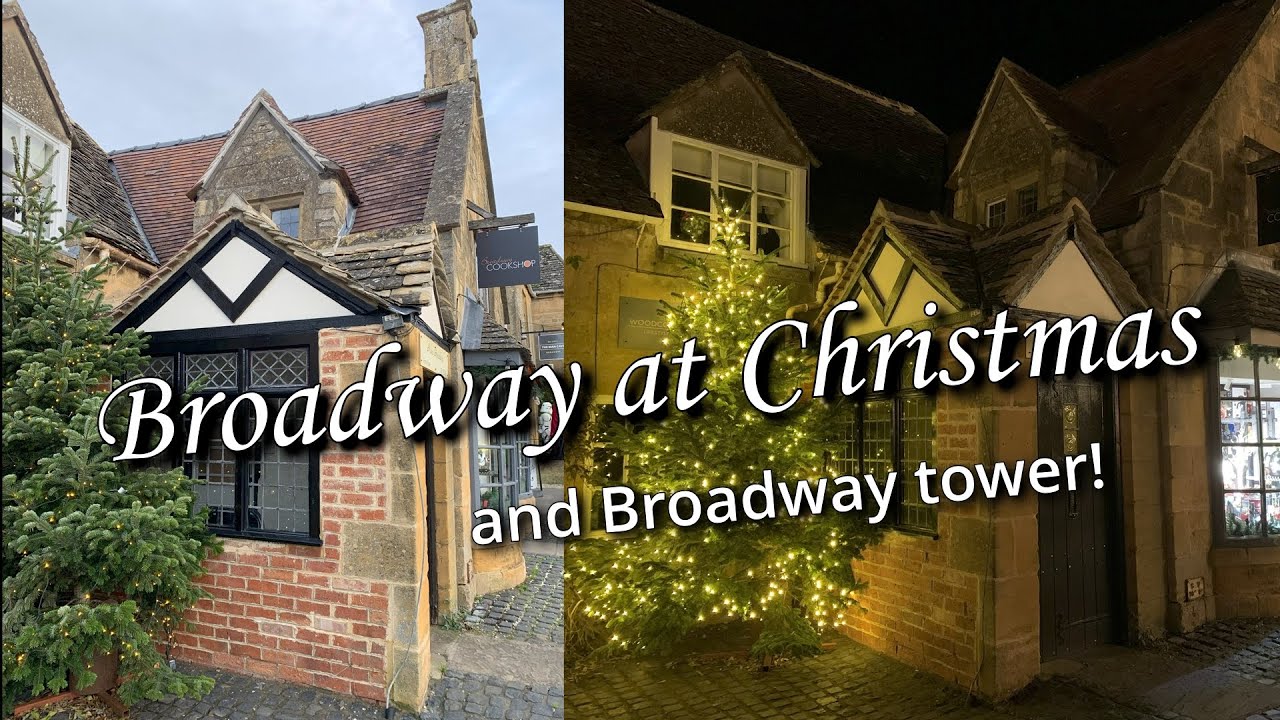 Broadway, its Christmas lights and a walk up to Broadway tower. Beautiful Cotswold village!