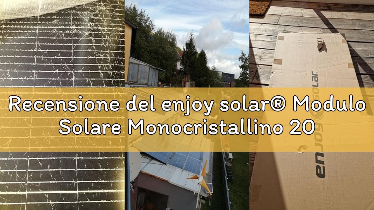 Recensione del enjoy solar&reg; Modulo Solare Monocristallino 200W 12V, PERC 9BB &ndash; Ideale per camper, im