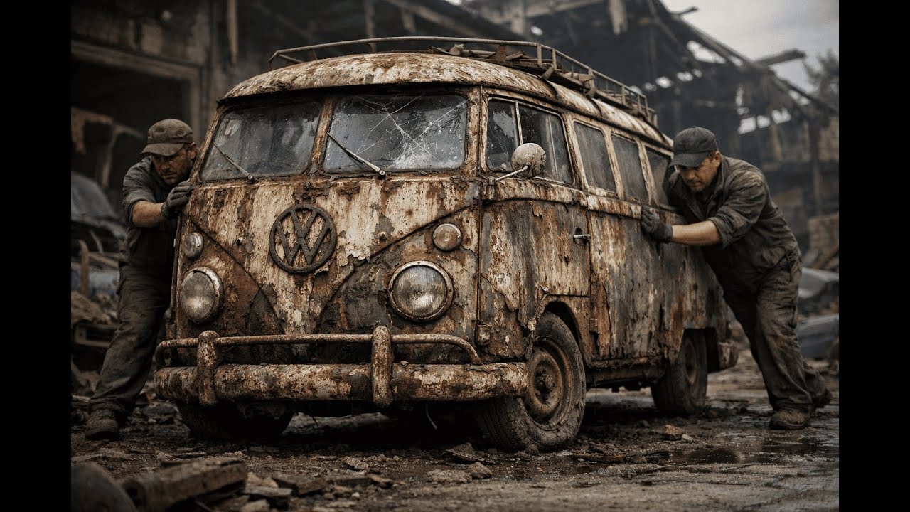 FORGOTTEN 1951 WESTFALIA TYPE 2 T1 SO-23 IN SILENCE 🔧 ⏳ | FULL ASMR PROCESS