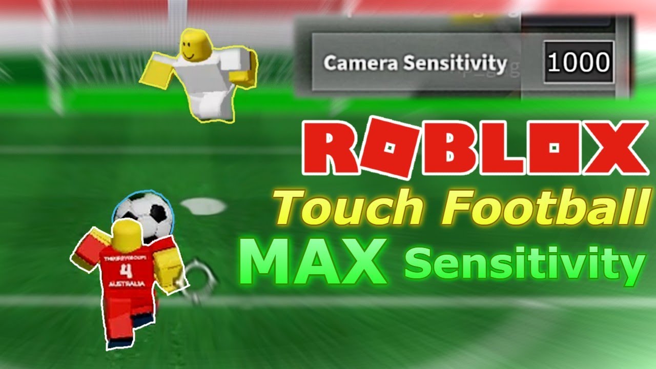 Touch Football but I'm on MAX SENSITIVITY!!! (Roblox 4 Sens Challenge)