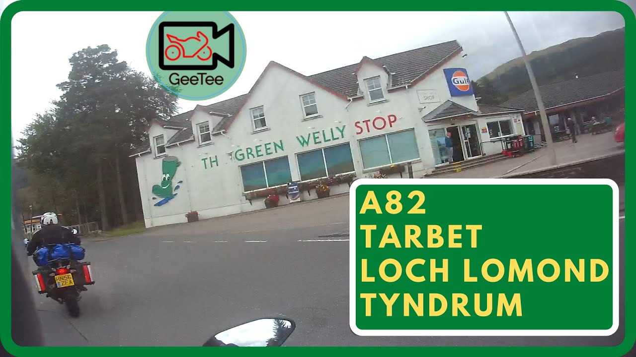 Riding the Yamaha Tracer GT through Tarbet, Loch Lomond to Tyndrum. on the A82, Scotland