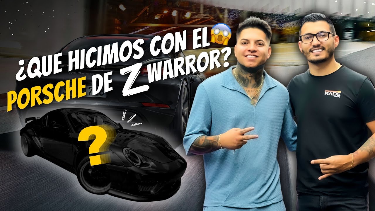 Forramos 2 veces el Porsche de Z-Warror ¡No era wrap era cartón! 😅