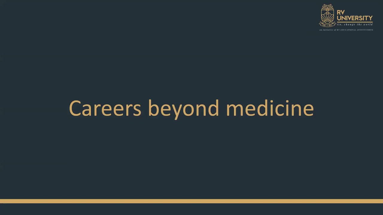 Careers Beyond Medicine || Dr.Priya Nair