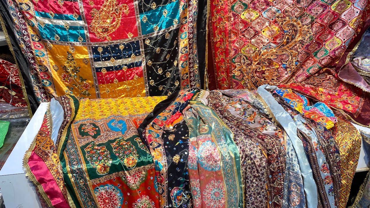 Multicolour pakistani dupatta LATEST ARRIVALS branded rising sun heavy mirror work dupattas in 400
