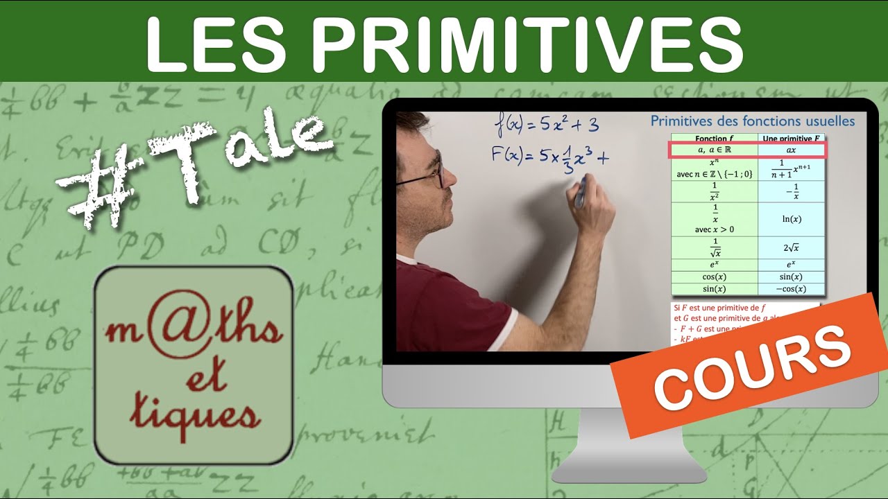 LE COURS : Les primitives - Terminale