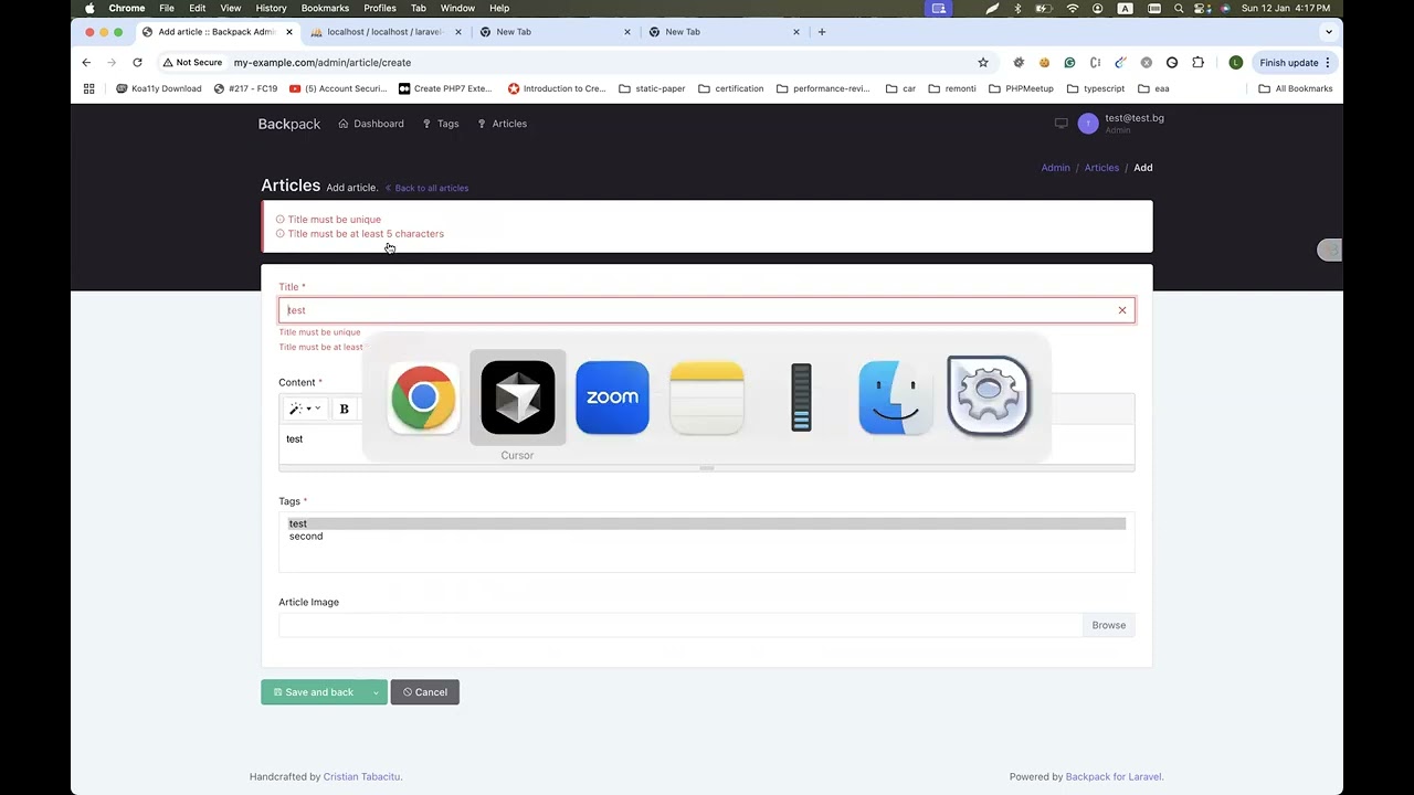 Laravel 11.x+Backpack: File Validation, Rich Text Preview, UI Icon Update, and Dashboard Config