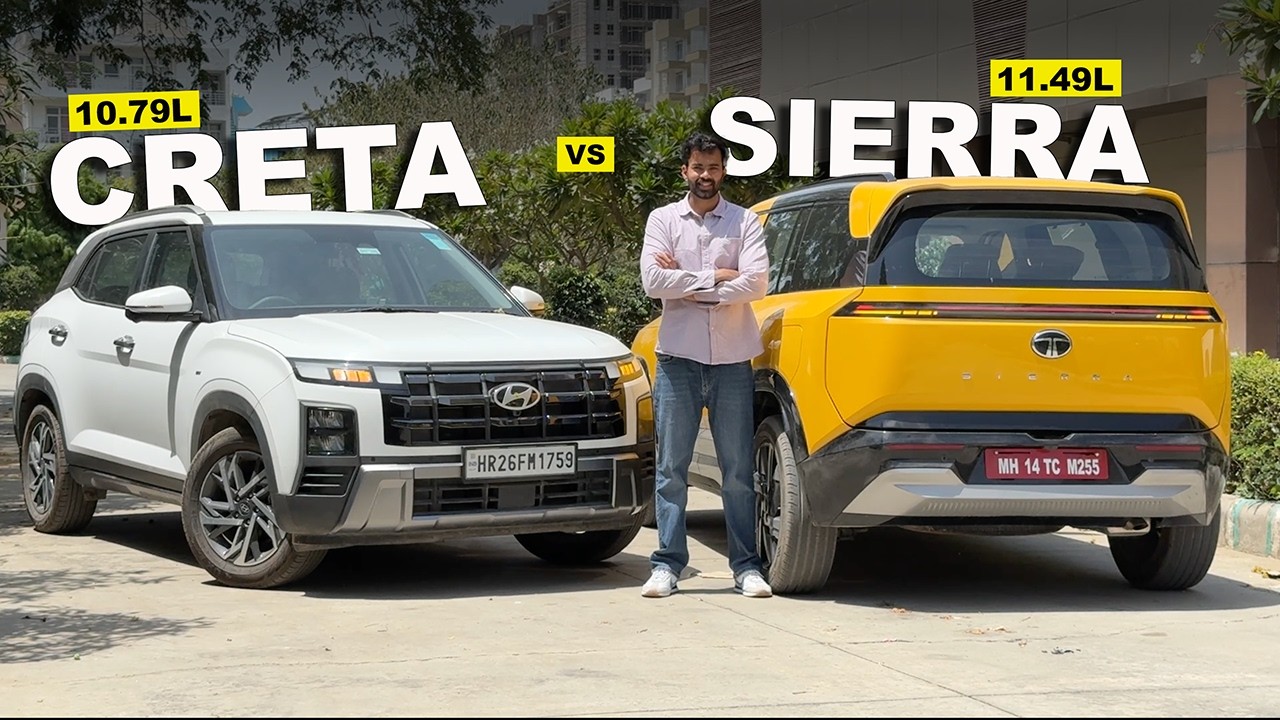 *Разница всего в 50 000 рупий* Tata Sierra против Hyundai Creta | Какой автомобиль купить? Сравнение