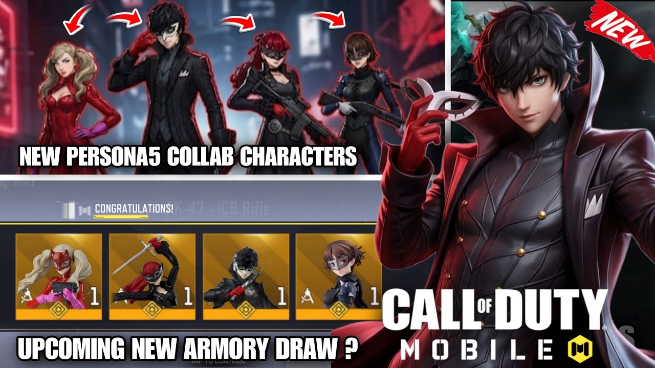 *НОВИНКА* Предстоящий коллаб Call of Duty Mobile и Persona 5: сливы персонажей, скины и анонс COD...