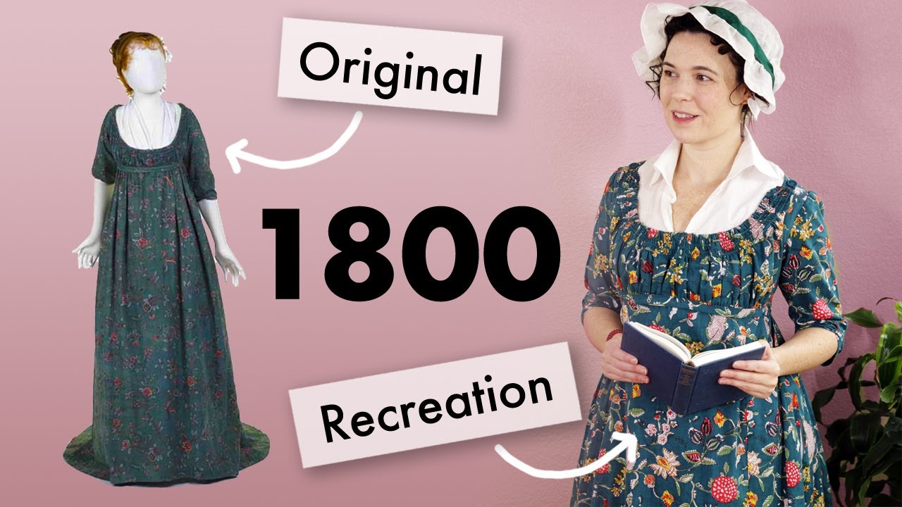 I recreated this Regency dress from a museum
