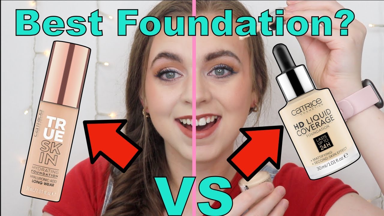 Catrice True Skin Hydrating Foundation VS Catrice HD Liquid Coverage Foundation!