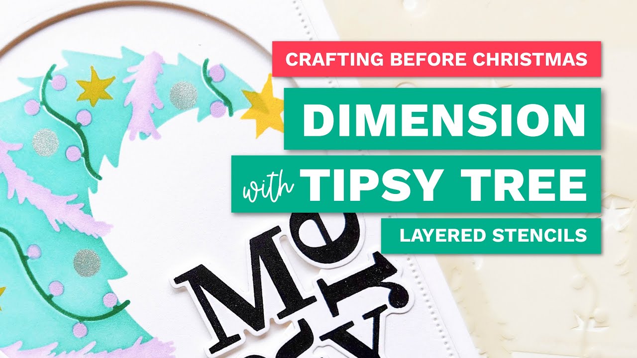 Измерение с помощью многослойных трафаретов Tipsy Tree