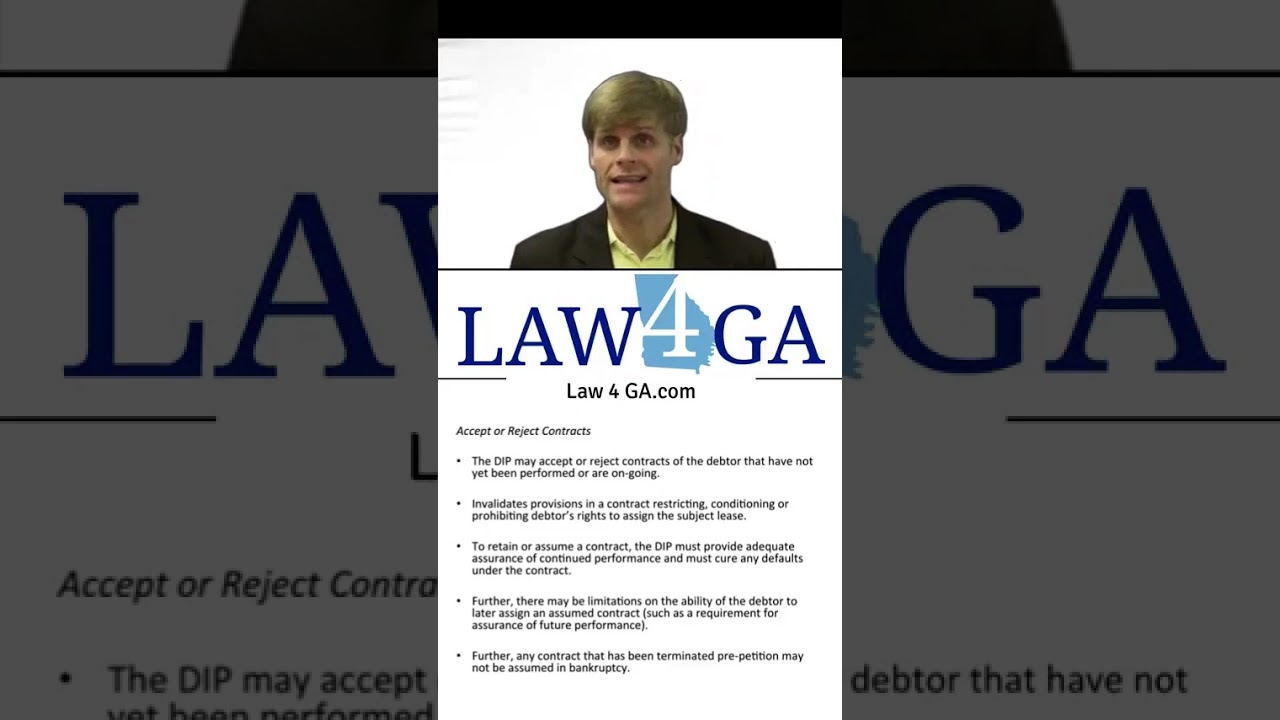 Ch 11 Bankruptcy - Executory Contracts