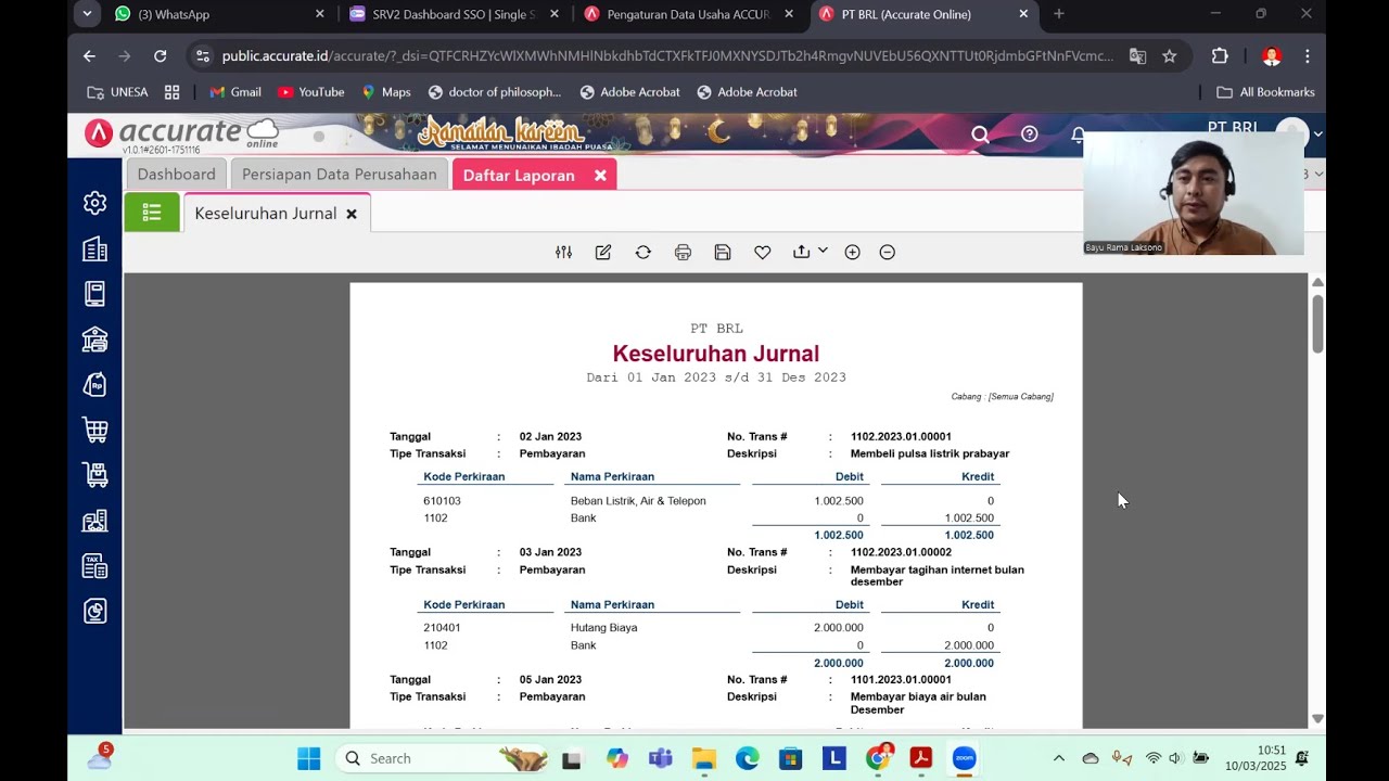 Tutorial Input Transaksi Perusahaan Dagang  Accurate Online Part 2
