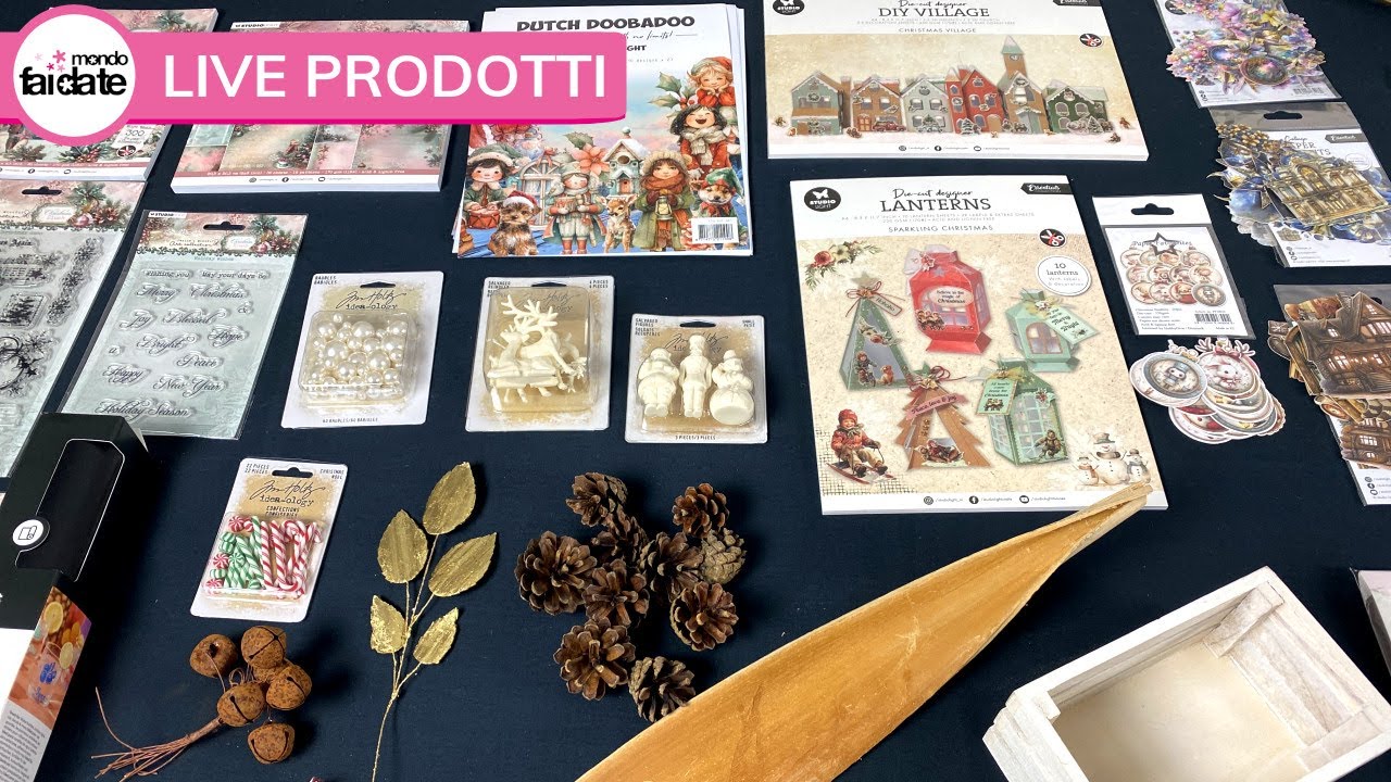 Venerdì live: Carte scrap, abbellimenti, botanica, pannolenci