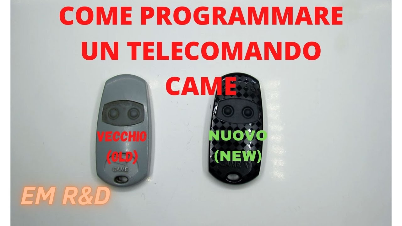 Come programmare un telecomando cancello CAME TOP 432 EE, TOP432 SA, TOP432 NA, TOP432 EV, TOP434 EE