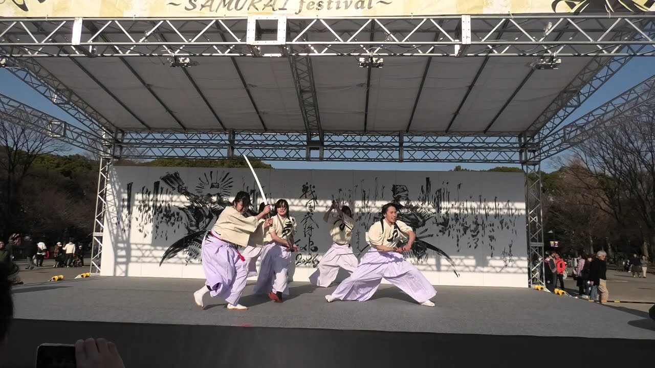 @２０２６年１月１８日@偉伝或～IDEAL～@殺陣パフォーマンス @戦国武将EXPO２０２６@上野公園竹の台広場@14:09