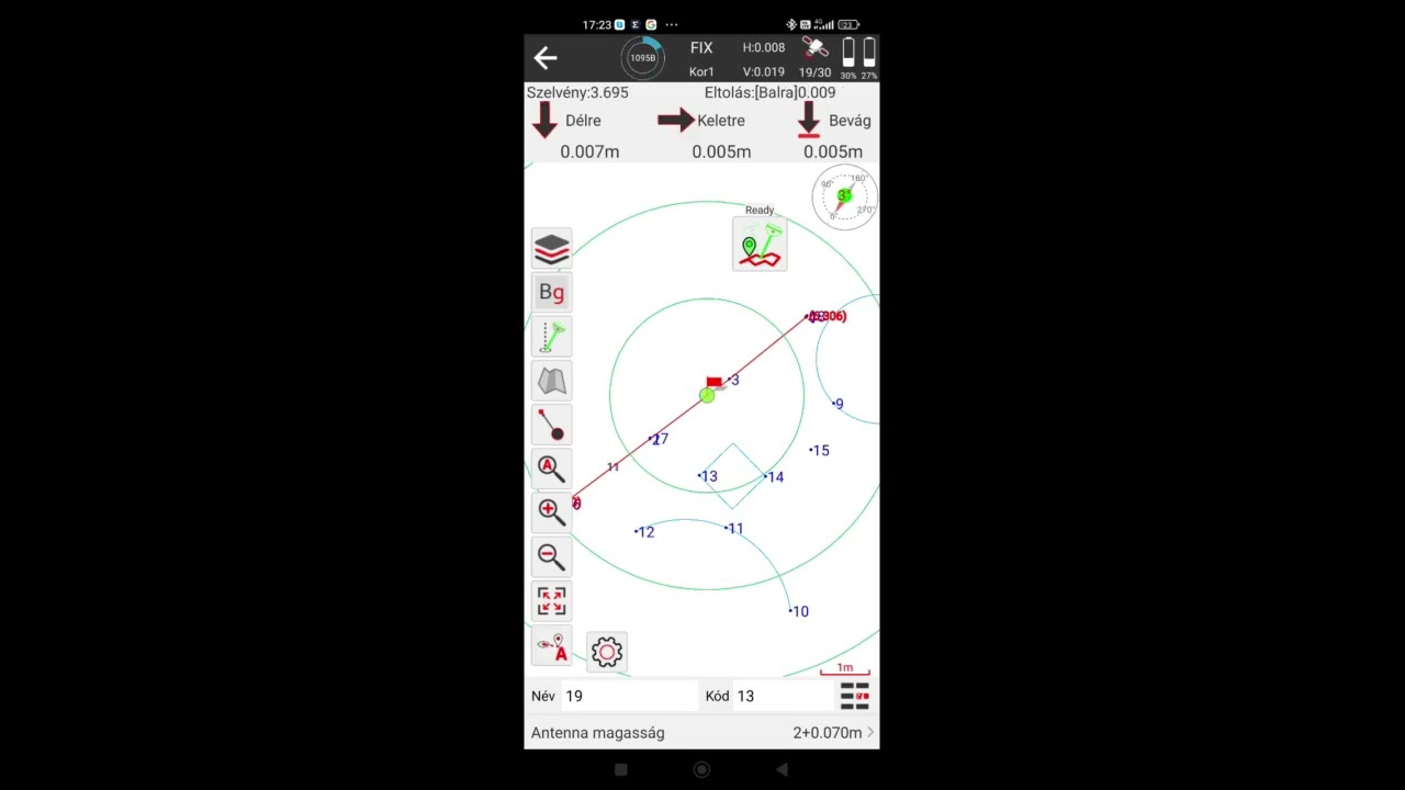 MéRTéK android GNSS adatgyűjtő szoftver