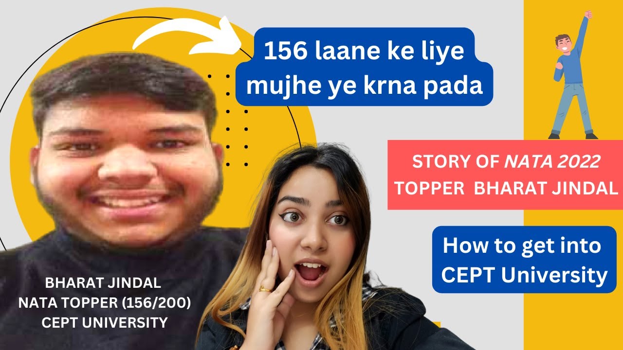 How to get into CEPT University | Inspirational Story by NATA Topper Bharat Jindal | Score 150+