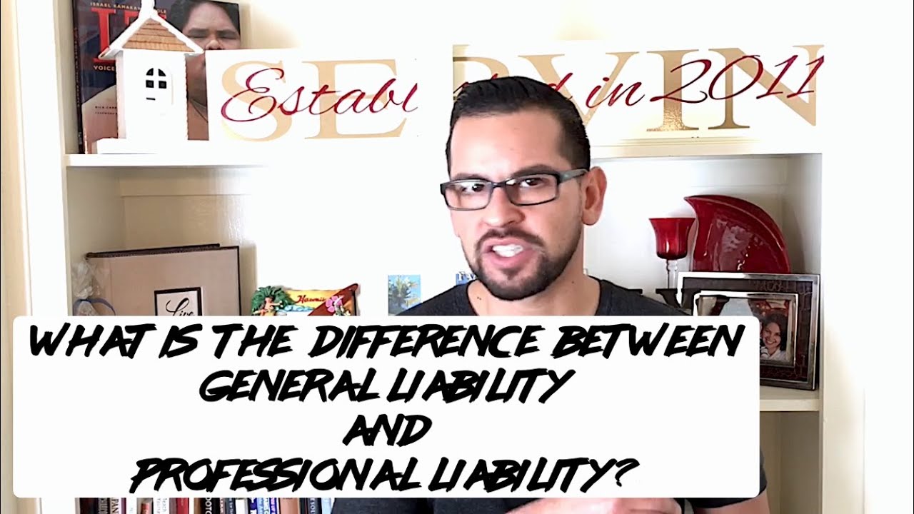 What is the difference between general liability and professional liability?