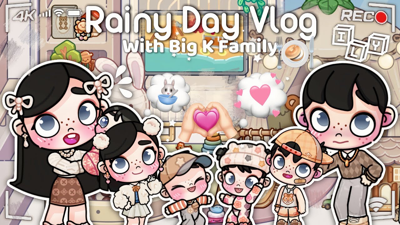 🌧️✨ DRAMA AVATAR WORLD || RAINY DAY VLOG WITH BIG K FAMILY 😍💕 || AESTHETIC & COZY VIBES 🎥🏡