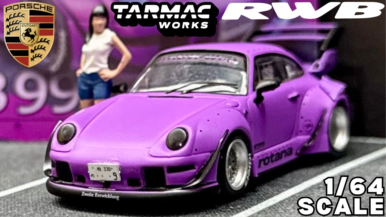Unboxing 2025 Tarmac Works 1/64 Scale RWB 993 Rotana | Matte Purple | Review
