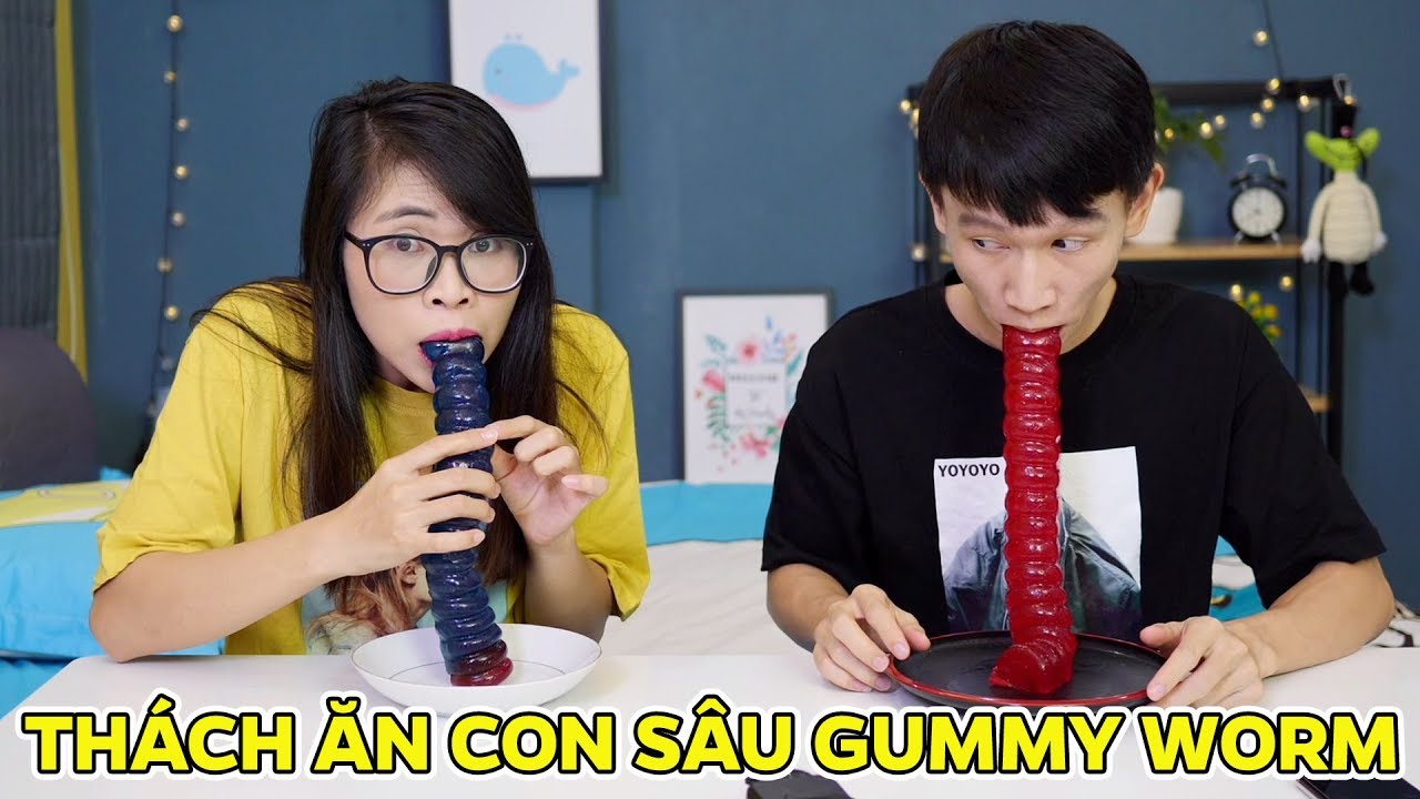 Thách Ăn Con Sâu Gummy Worm Khổng Lồ Với Anh TBB Thúi