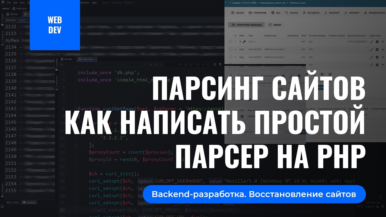 Парсинг сайтов на PHP. Как написать простой парсер и получить контент с других сайтов