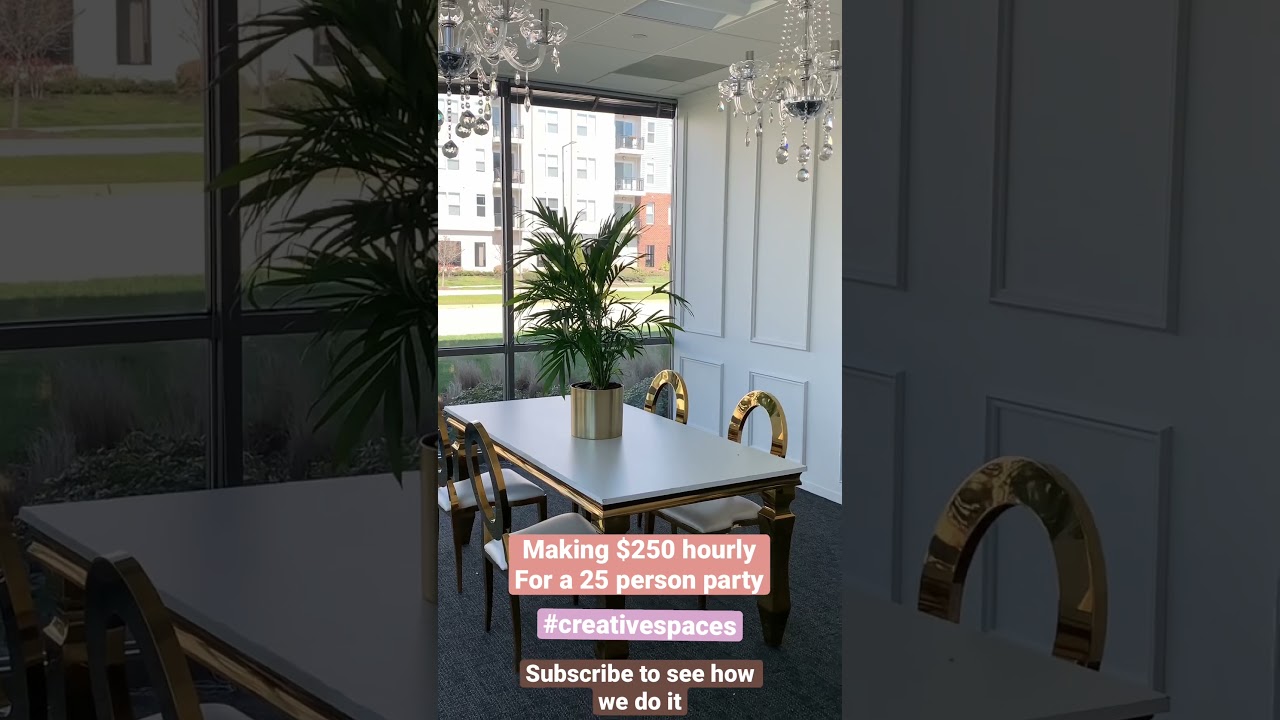 You don&rsquo;t need a large event space !! #rentalspace #creativespace #sidehustle #beginnerfriendly #