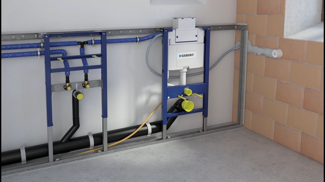 Geberit Remote flush type 01 concealed - installation