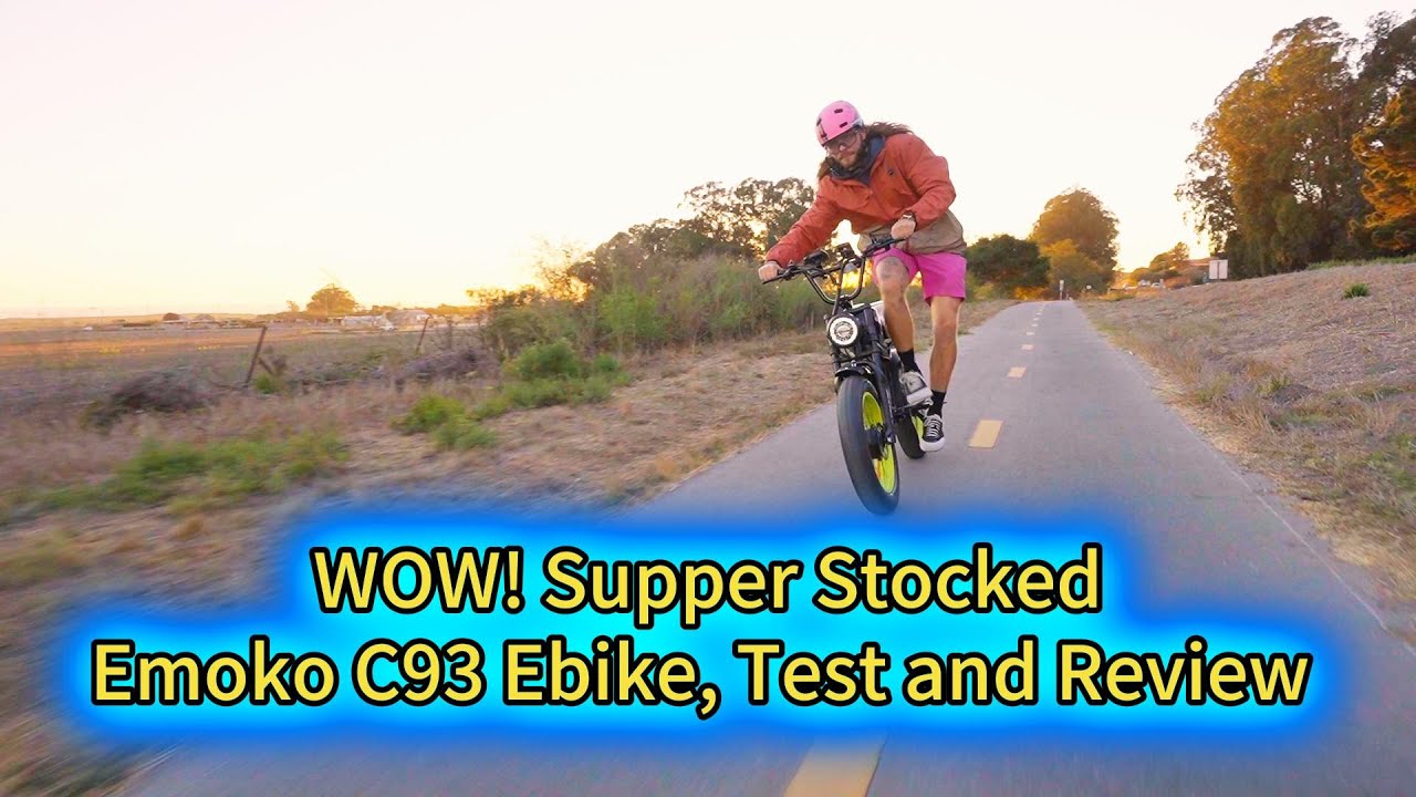 Emoko C93 Dual 60NM Motors Powerful Electric Bike , 100KM Range, 50KM/H Speed - Test and Review