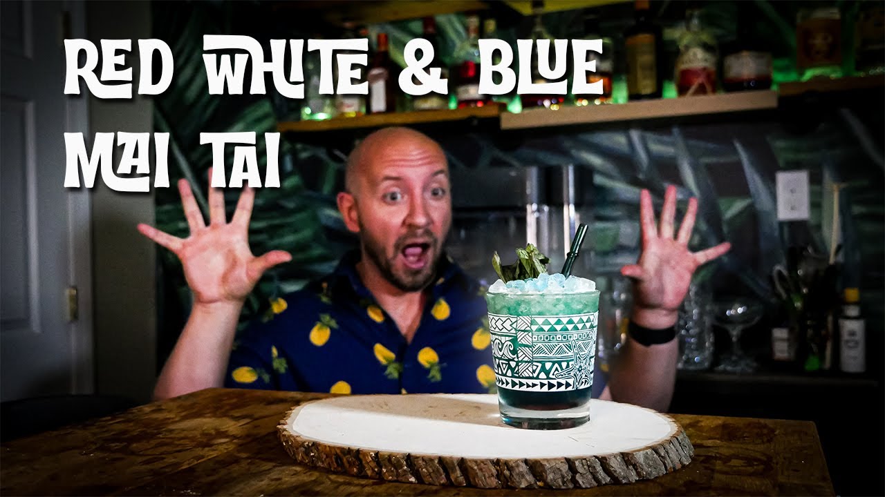 Let’s Celebrate With Some Fireworks! | Red, White & Blue Mai Tai