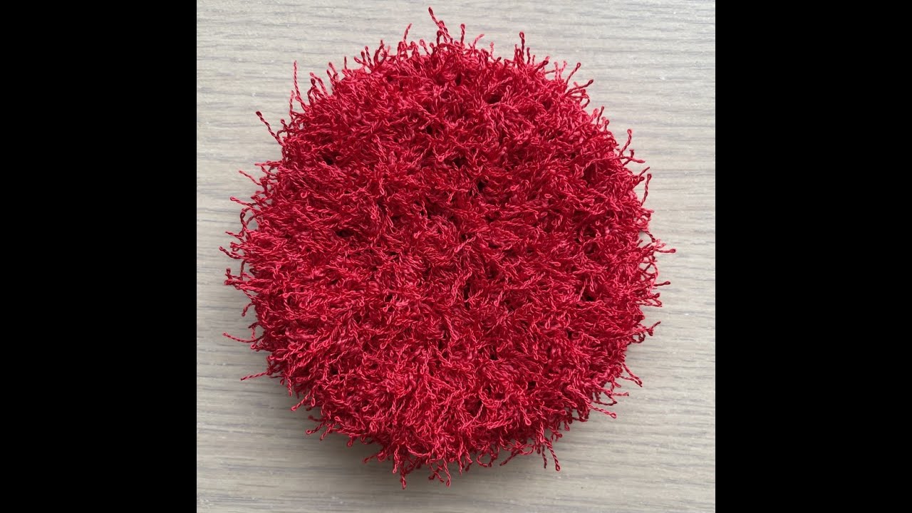 Tawashi simple et facile - tampon à récurer scrubby