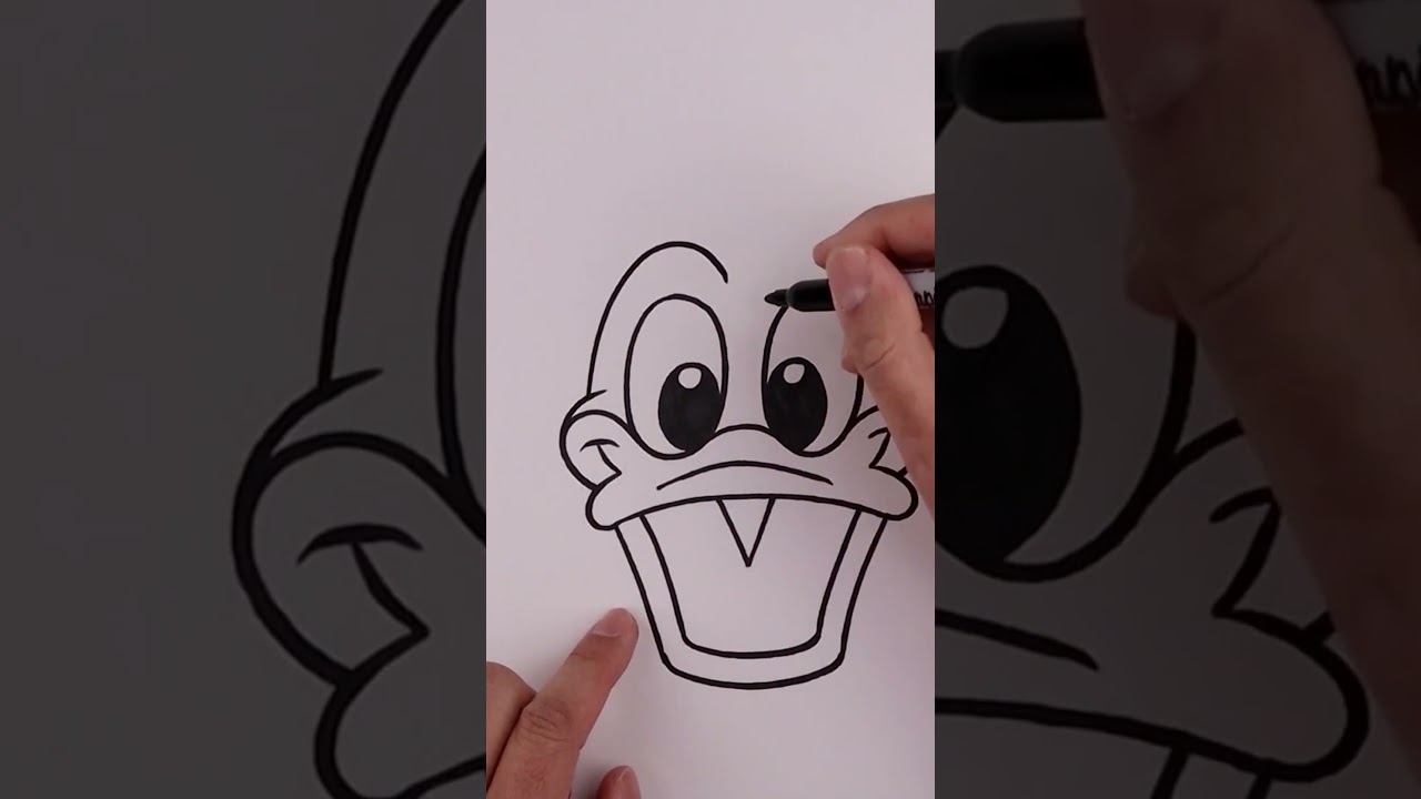 Disegno Facile di Paperino 🖍️🎨