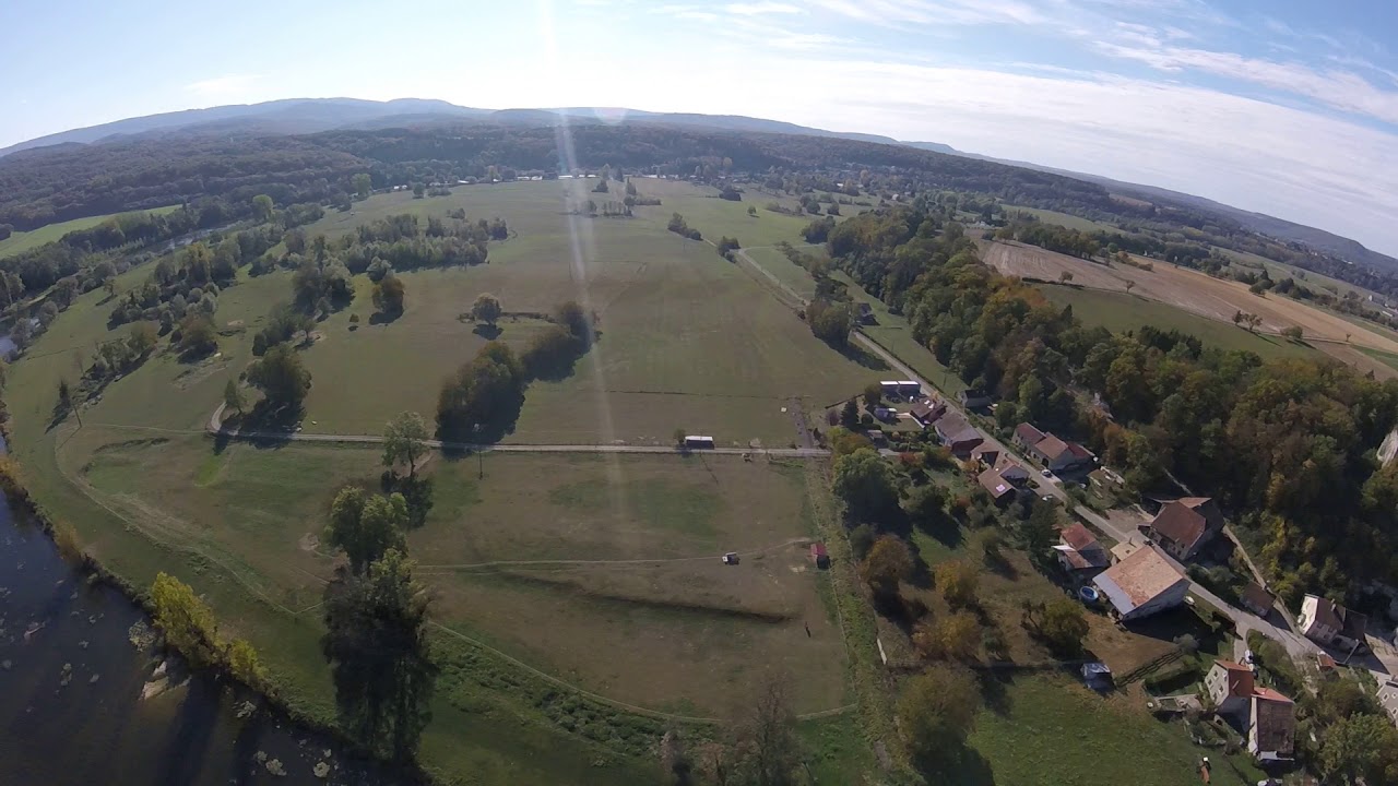 vue par drone colombier fontaine doubs 25