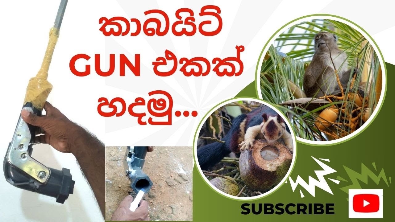 Thuwakkuwa Air Gun රතිඤ්ඤා විදින #තුවක්කුව🔫🔫 How to make Air gun