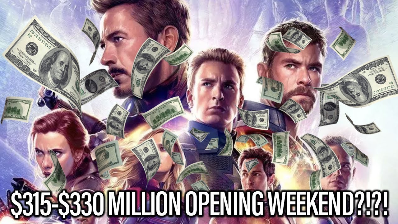 Avengers Endgame Opening Weekend Projected For $315-$330 Record Crusher